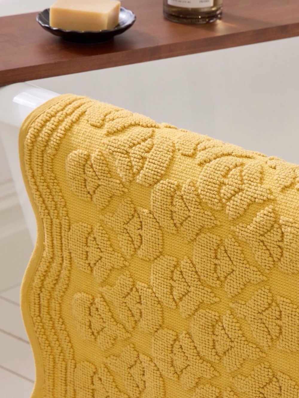 Thistle Jacquard Bath Mat by West Elm